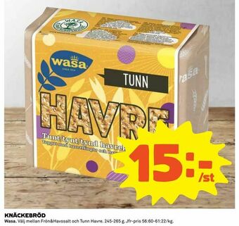 Coop Daglivs Knäckebröd erbjuda