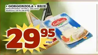 Din Mat Gorgonzola • brie erbjuda