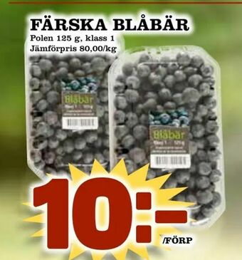 Din Mat Färska blåbär erbjuda
