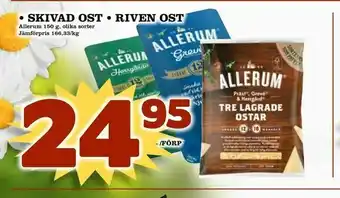 Din Mat Skivad ost • riven ost erbjuda