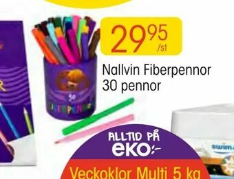 EKO Nallvin Fiberpennor 30 pennor erbjuda