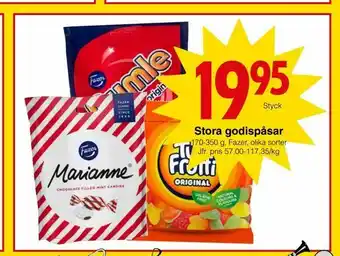Matöppet Stora godispåsar erbjuda