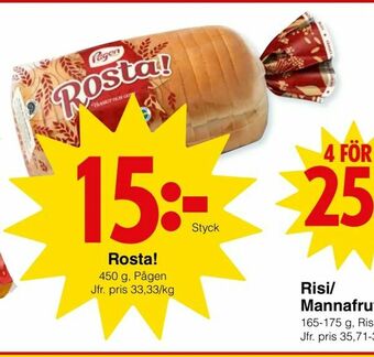 Matöppet Rosta! erbjuda