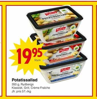Matöppet Potatissallad erbjuda