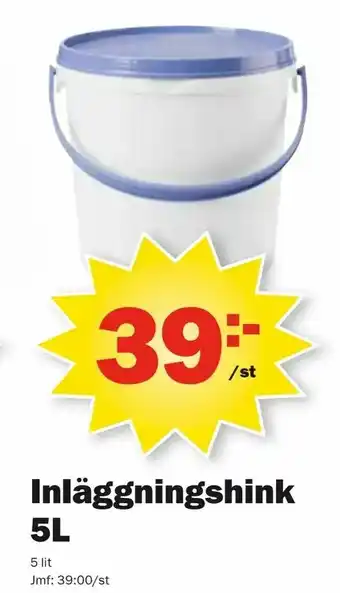 Inläggningshink 5L