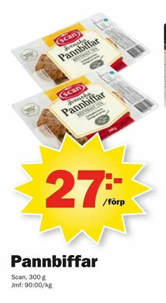 Pekås Pannbiffar erbjuda
