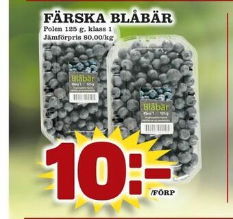 Prisma Mat Färska blåbär erbjuda