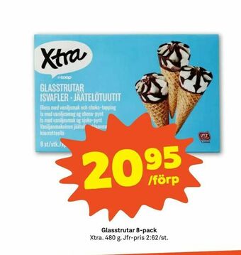 Stora Coop Glasstrutar 8-pack erbjuda
