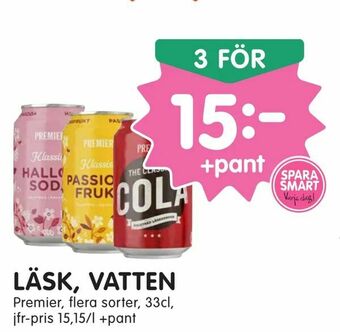Tempo Läsk, vatten erbjuda