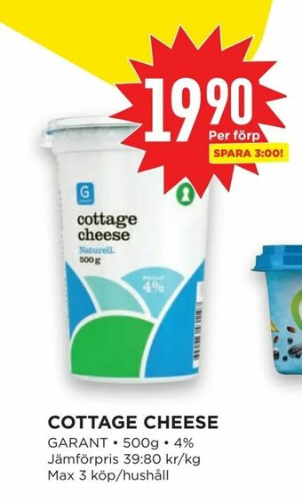 Willys Cottage cheese erbjuda