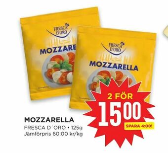 Willys Mozzarella erbjuda