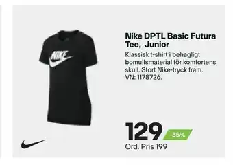 XXL Nike DPTL Basic Futura Tee, Junior erbjuda