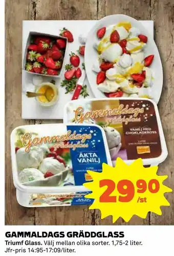 Coop Gammaldags gräddglass erbjuda
