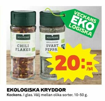 Coop Ekologiska kryddor erbjuda