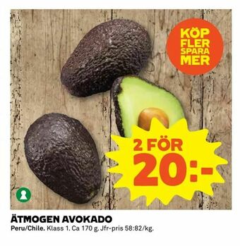 Coop Extra Ätmogen avokado erbjuda
