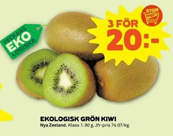 Coop Forum Ekologisk grön kiwi erbjuda