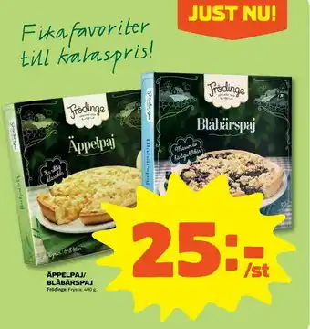 Coop Forum Äppelpaj/ blåbärspaj erbjuda