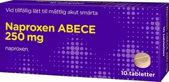 Apotek Hjärtat Naproxen abece tablett 250 mg 10 st erbjuda