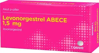 Apotek Hjärtat Levonorgestrel abece tablett 1,5 mg 1 st erbjuda