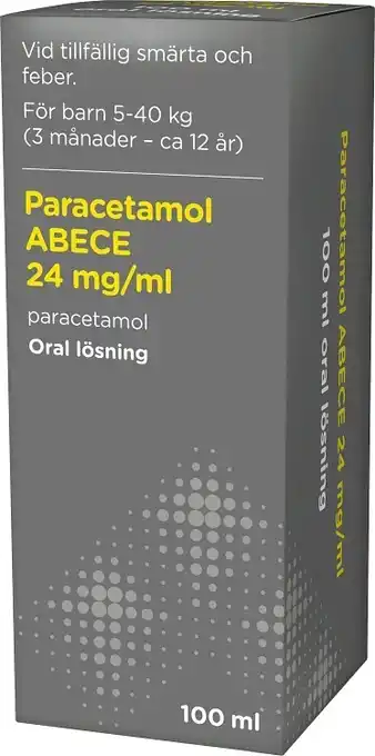 Apotek Hjärtat Paracetamol abece oral lösning 24 mg/ml 100 ml erbjuda