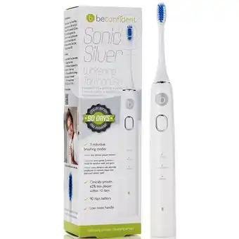 Apotek Hjärtat Beconfident sonic silver toothbrush white/silver erbjuda