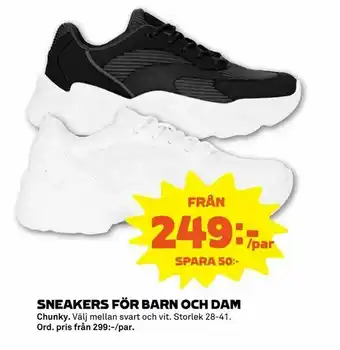 Sneakers för barn och dam