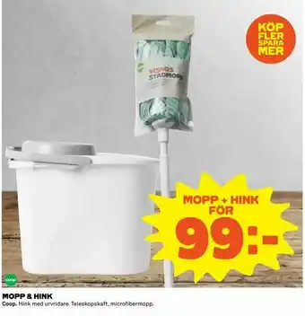 Coop Konsum Mopp & hink erbjuda