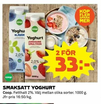 Coop Konsum Smaksatt yoghurt erbjuda