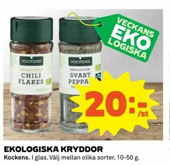 Coop Konsum Ekologiska kryddor erbjuda