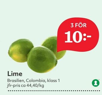 Hemköp Lime erbjuda