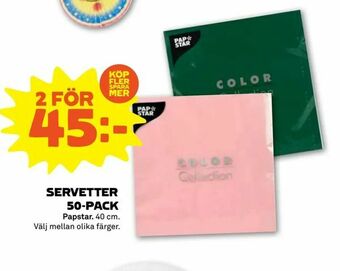 Stora Coop Servetter 50-pack erbjuda