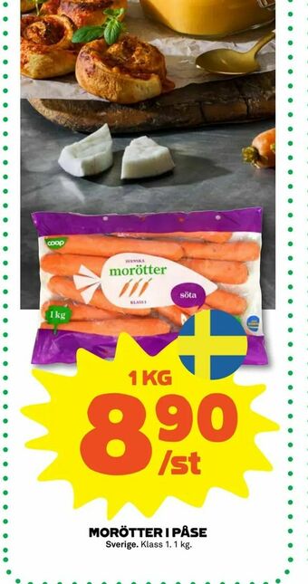 Stora Coop Morötter i påse erbjuda