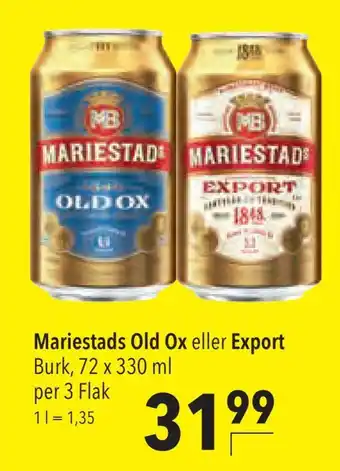 Citti Mariestads old eller ox export erbjuda