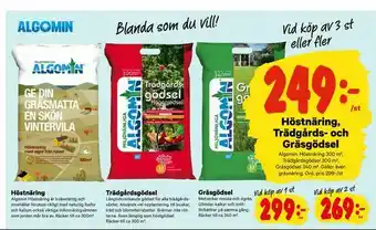 City Gross Höstnäring, Trädgårds- och Gräsgödsel erbjuda