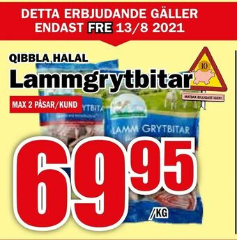 Matdax Lammgrytbitar erbjuda