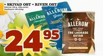 Matvärlden Tensta Skivad ost riven ost erbjuda