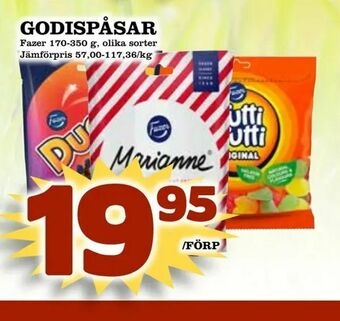 Matvärlden Tensta Godispåsar erbjuda