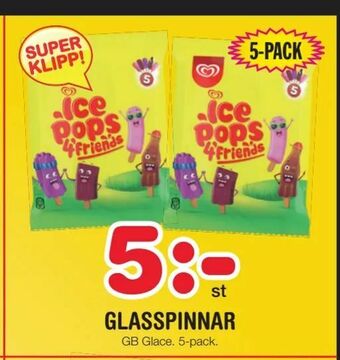 Glasspinnar