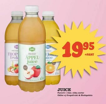 Supergrossen Juice erbjuda