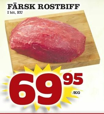 Supergrossen Färsk rostbiff erbjuda