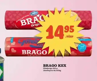 Supergrossen Brago kex erbjuda