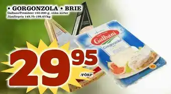 Gorgonzola • brie
