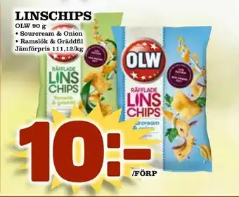 Supergrossen Linschips erbjuda
