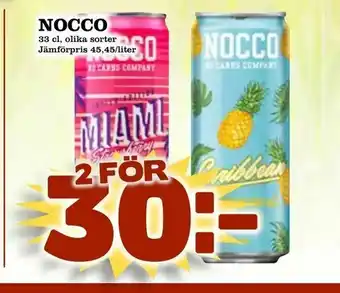 Supergrossen Nocco erbjuda