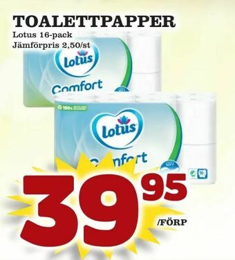 Supergrossen Toalettpapper erbjuda