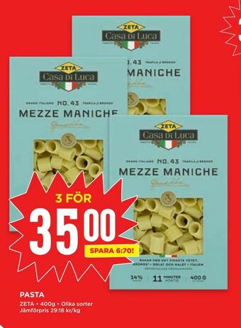 Willys Pasta erbjuda