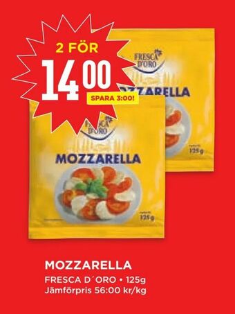 Willys Mozzarella erbjuda