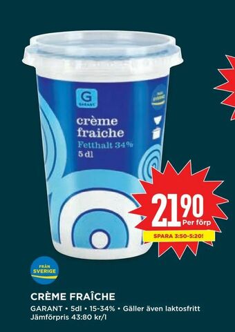 Willys Crème fraîche erbjuda