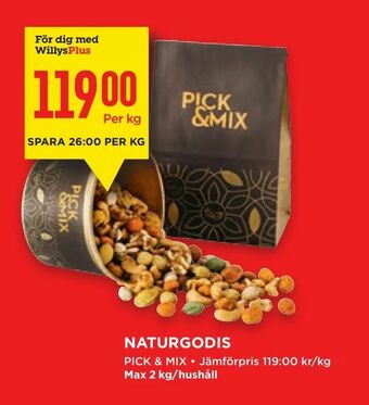 Willys Naturgodis erbjuda