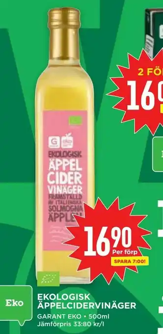 Willys Ekologisk äppelcidervinäger erbjuda